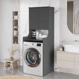 Hanah Home Armario para Lavadora Val2-An Antracita